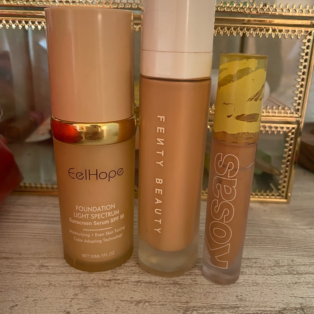 Fenty Beauty and Kosas Makeup Set